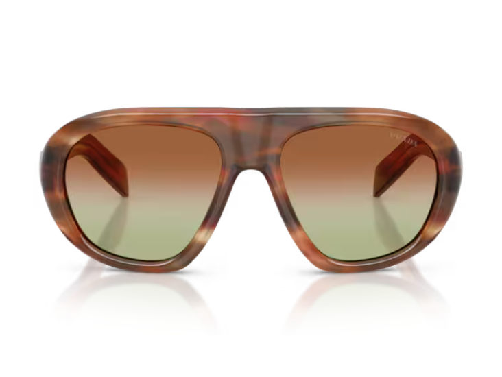 Gafas de sol Prada 0PR C05S originales para mujer en color negro y carey